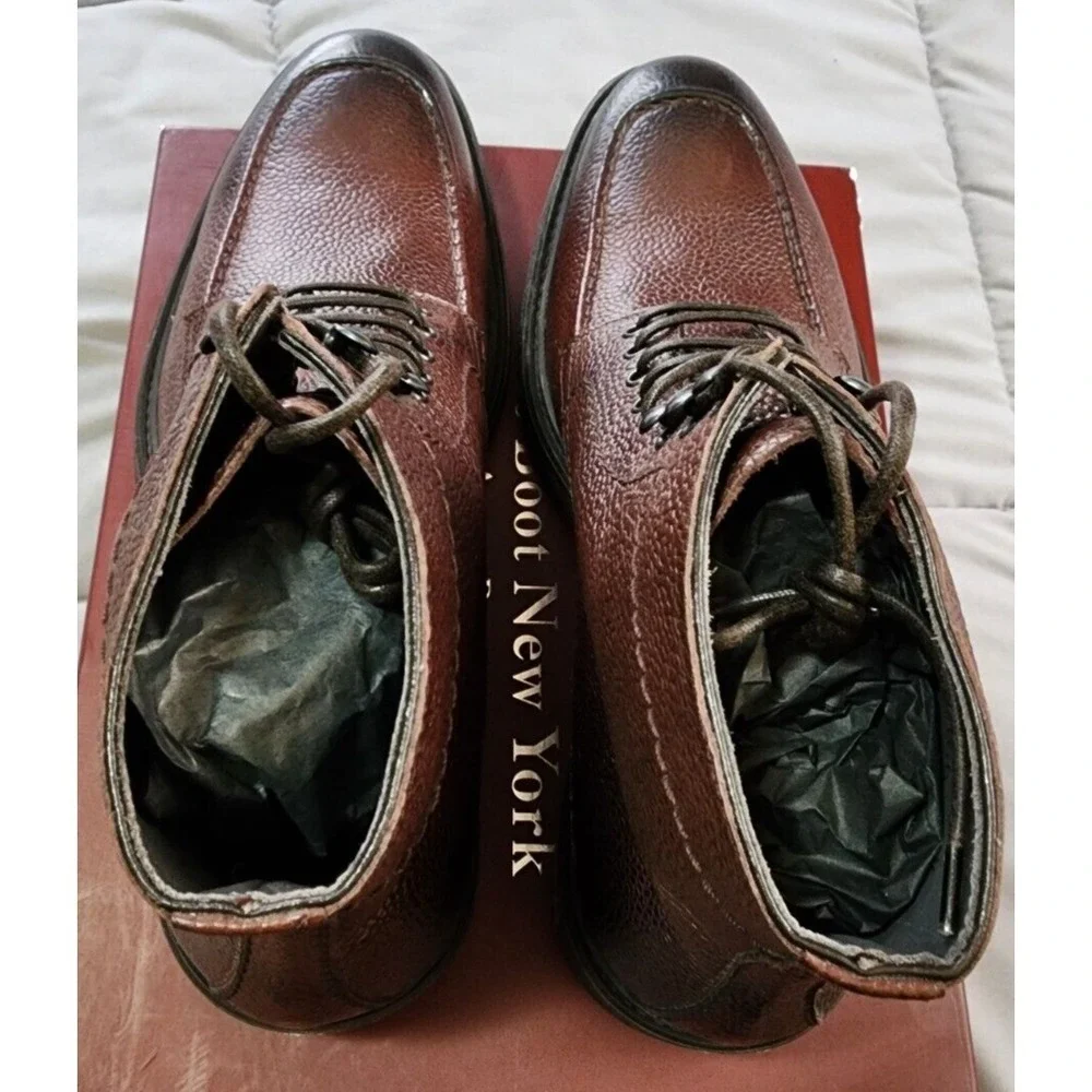 To Boot New York® (Women's 7.5 M) Ivan™ Lace-Up Scotch Leather Ankle Boot - $475
